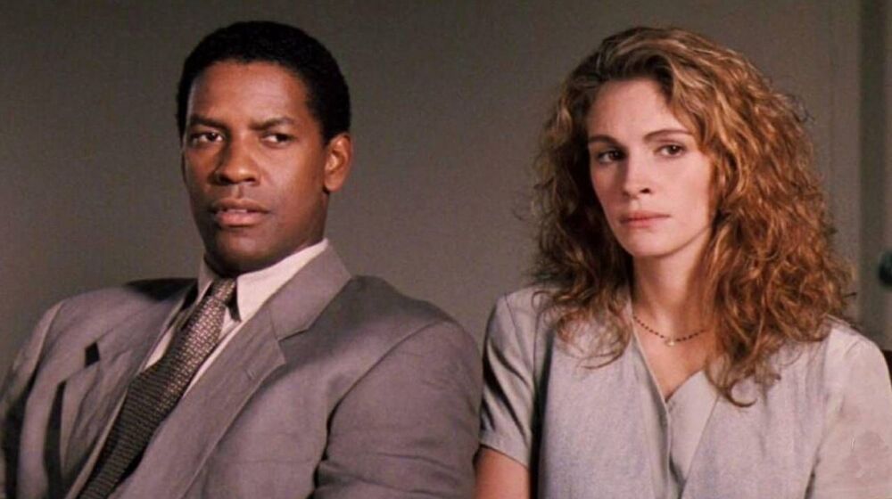 El d&iacute;a que Denzel Washington se neg&oacute; a besar a Julia Roberts: El motivo real por el que no hubo romance en 'El informe Pel&iacute;cano'